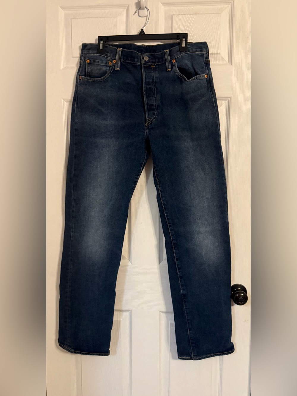 Levi’s 501 Size 36x34 Dark Wash Jeans Button Closure